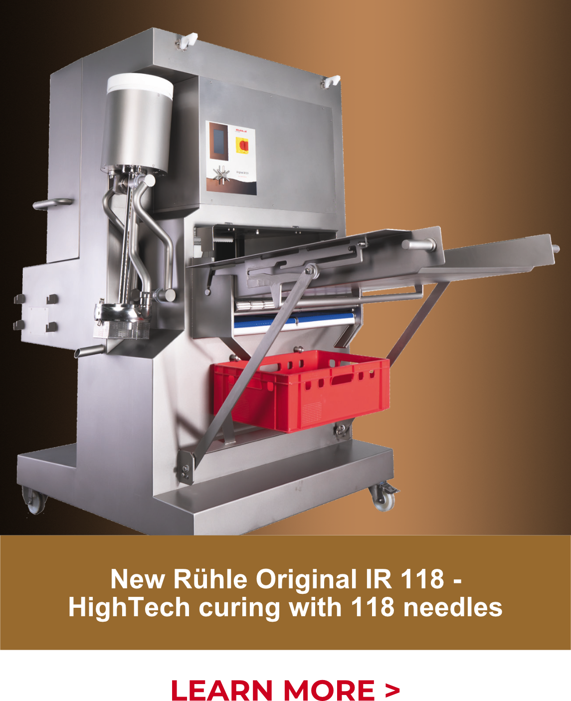New Rühle Original IR 118 -  HighTech curing with 118 needles