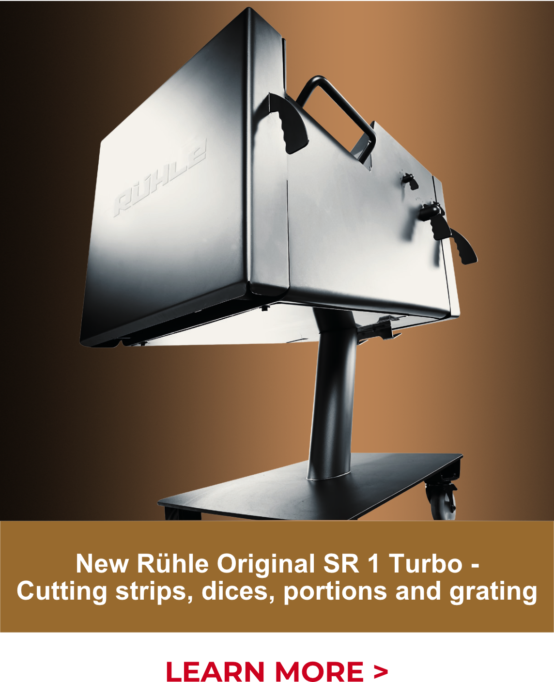 New Rühle Original SR 1 Turbo - Cutting strips, dices, portions and grating