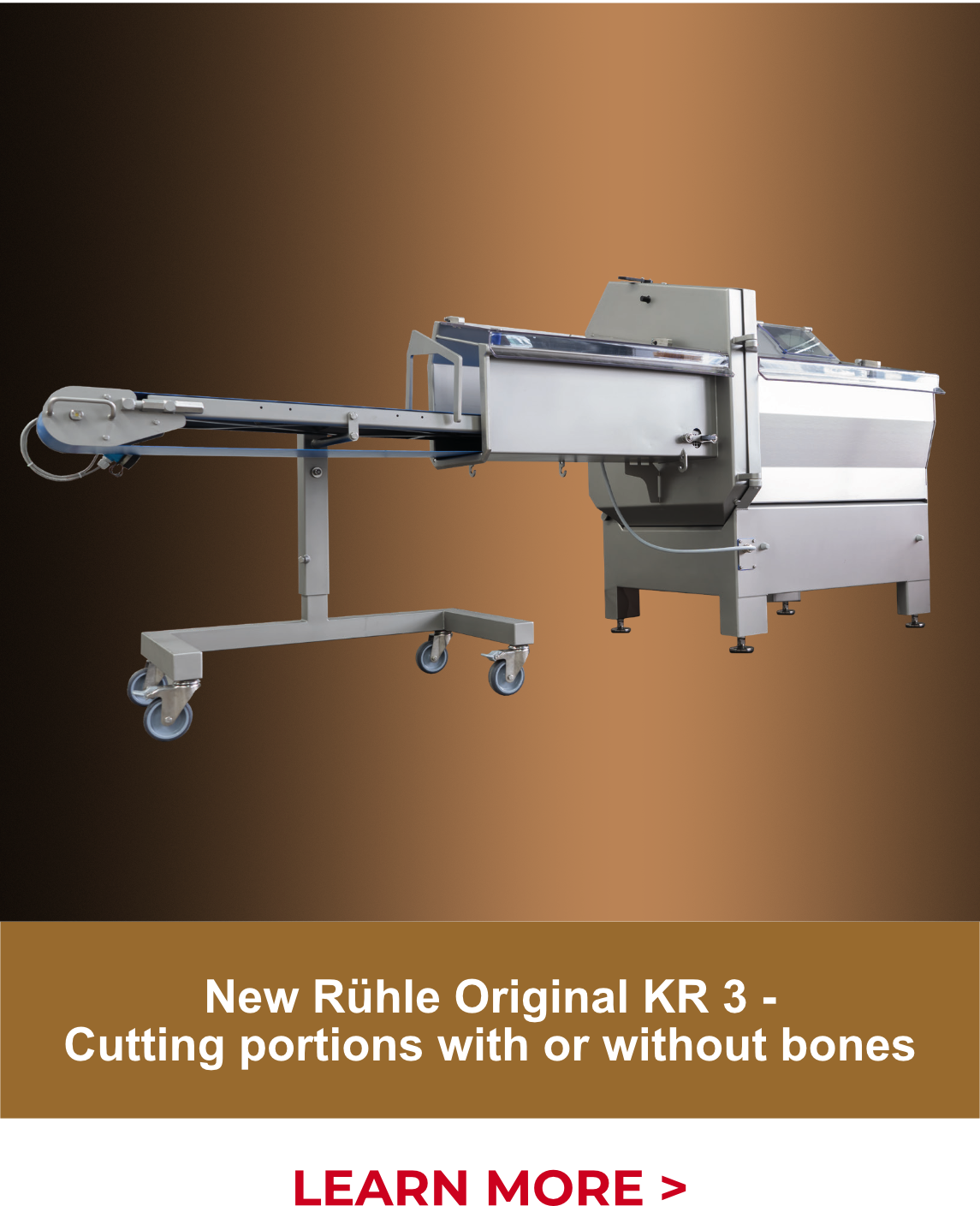 New Rühle Original KR 3 -  Cutting portions with or without bones