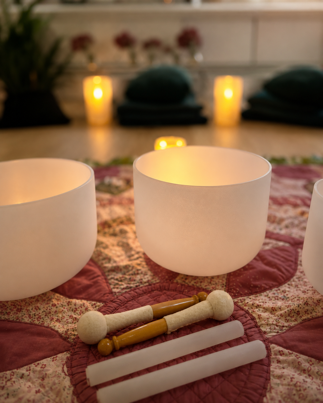relaxing and restorative reiki infused sound bath session in purley