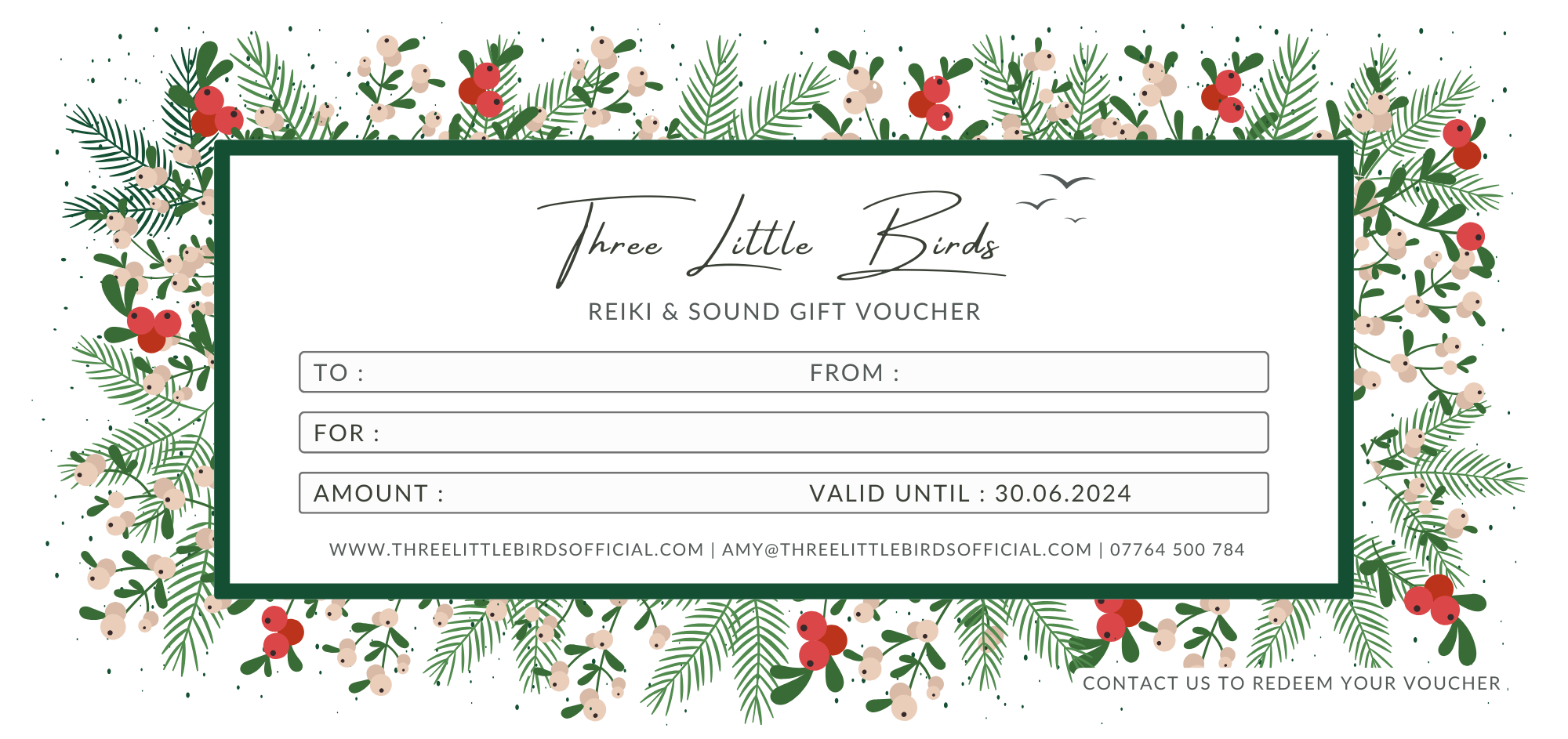 christmas-gift-voucher-for-reiki-and-sound-three-little-birds Reiki healing session Purley London