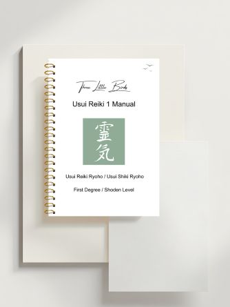 learn reiki with three little birds - reiki 1 training course manual