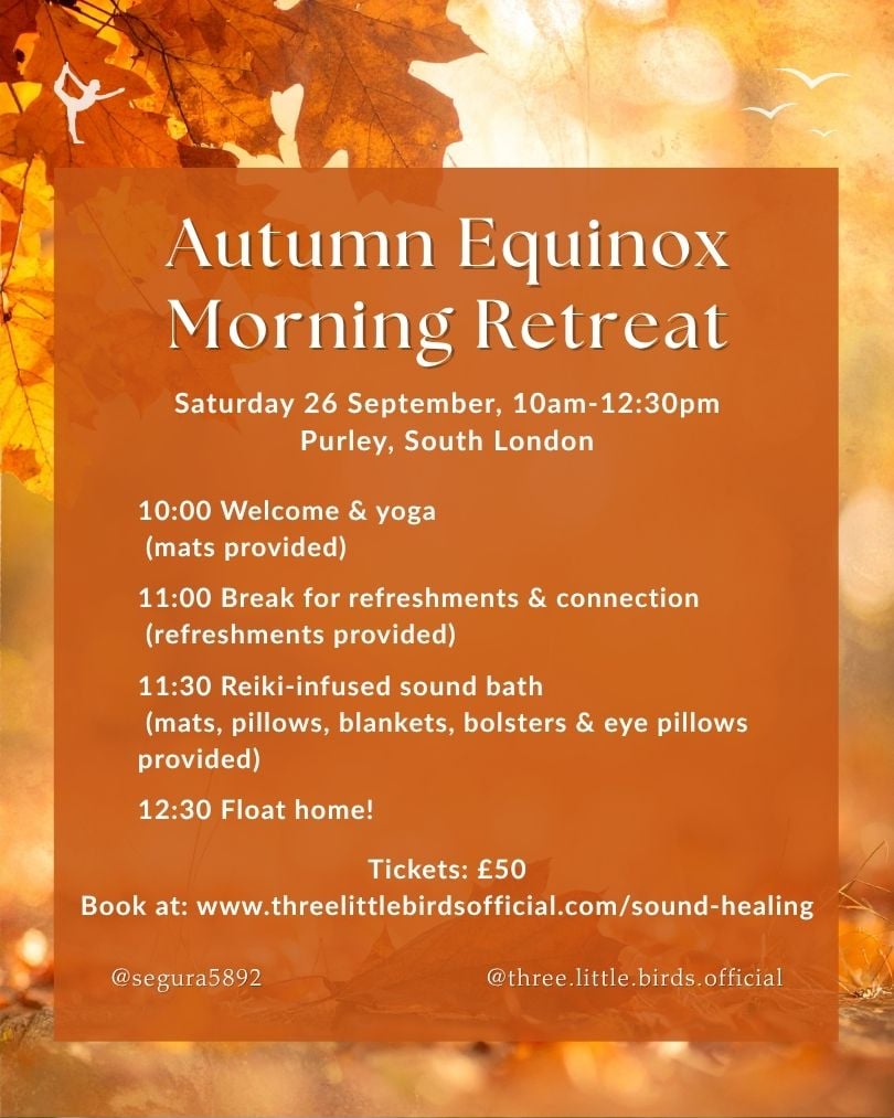 relaxing and restorative reiki infused sound bath session in purley