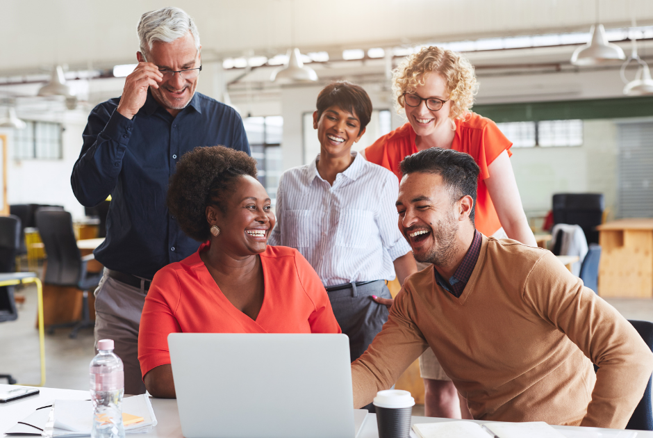 happy employees workplace wellness