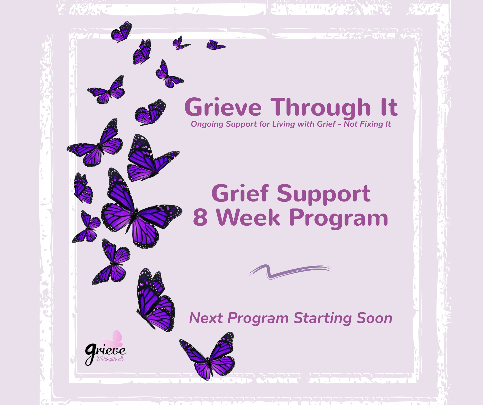 Grieve Through It online grief support group on Zoom