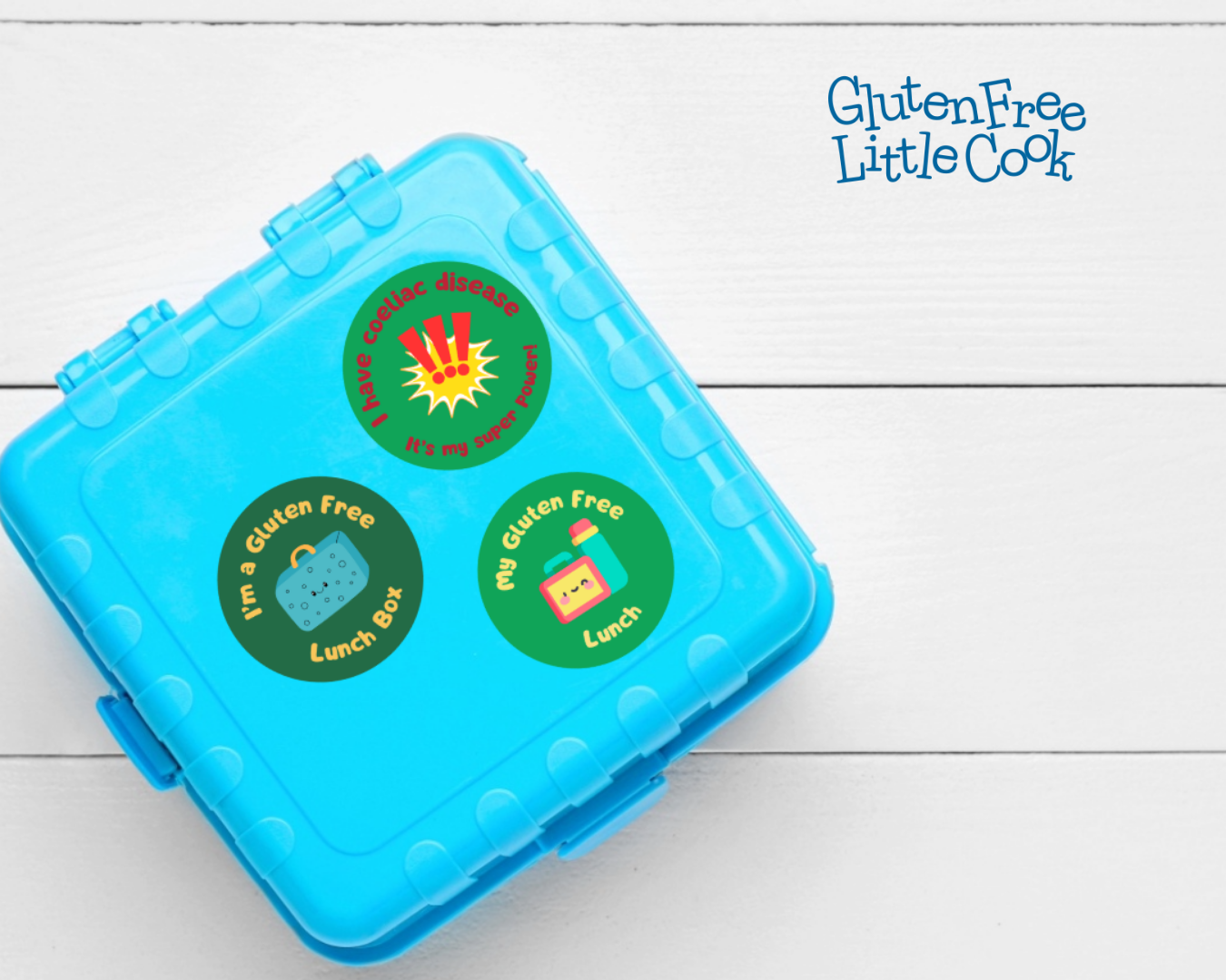 bright gluten free stickers for kids