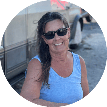 Nancy Carter of Making My Own Lane full-time solo female RVer