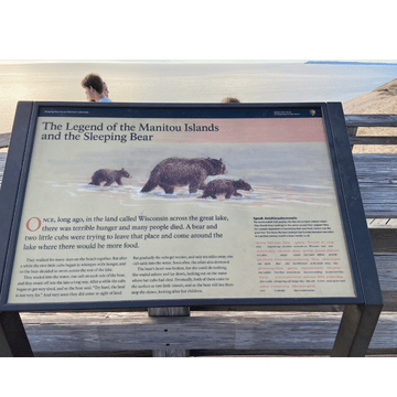 The Legend of the Manitou Islands and the Sleeping Bear at Sleeping Bear Dunes National Seashore