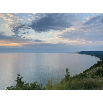 Empire Bluff Trail sunset at Sleeping Bear Dunes National Seashore