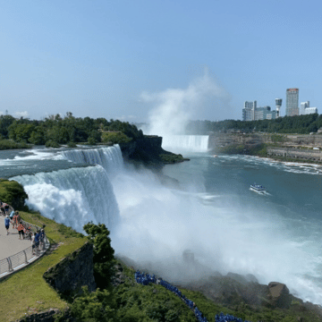 Niagara Falls view from the observation deck