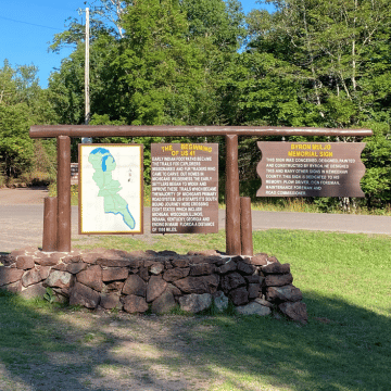 beginning of Route 41, Copper Harbor, Michigan