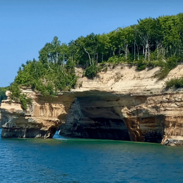 Lovers Leap at Pictured Rocks