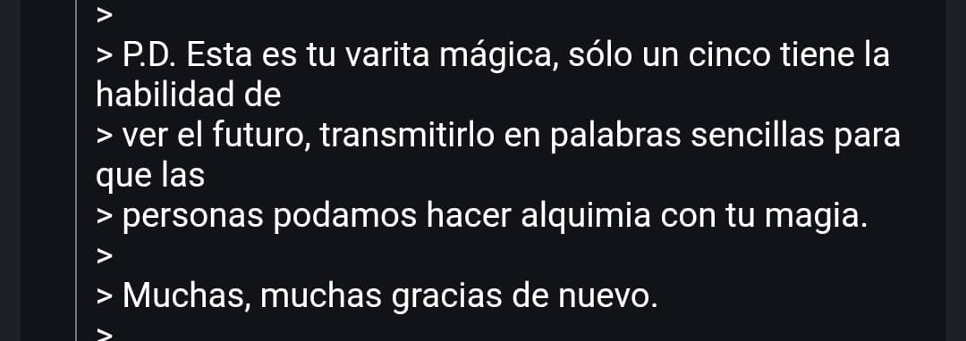 Correo de un cliente