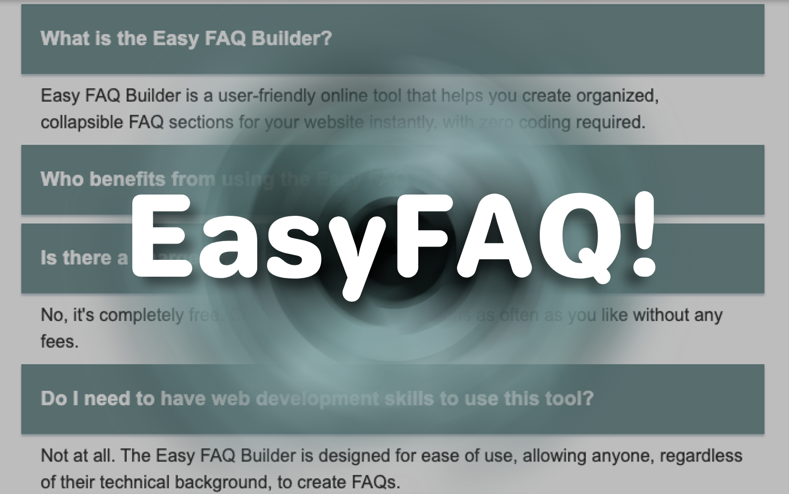 Create a Professional FAQ Section Fast with this Easy FAQ Builder