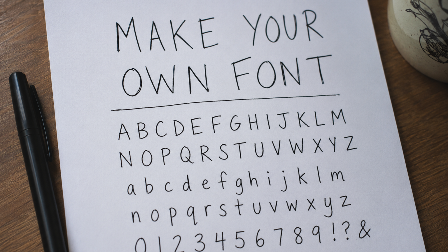 Make Your Own Font from an Image