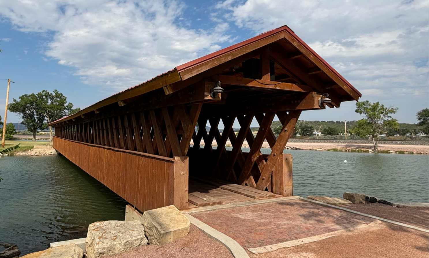 Image of Jackson's Bridge—historic covered wooden bridge