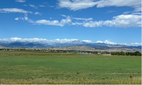 Image of Colorado Rocky Mountains across the plains