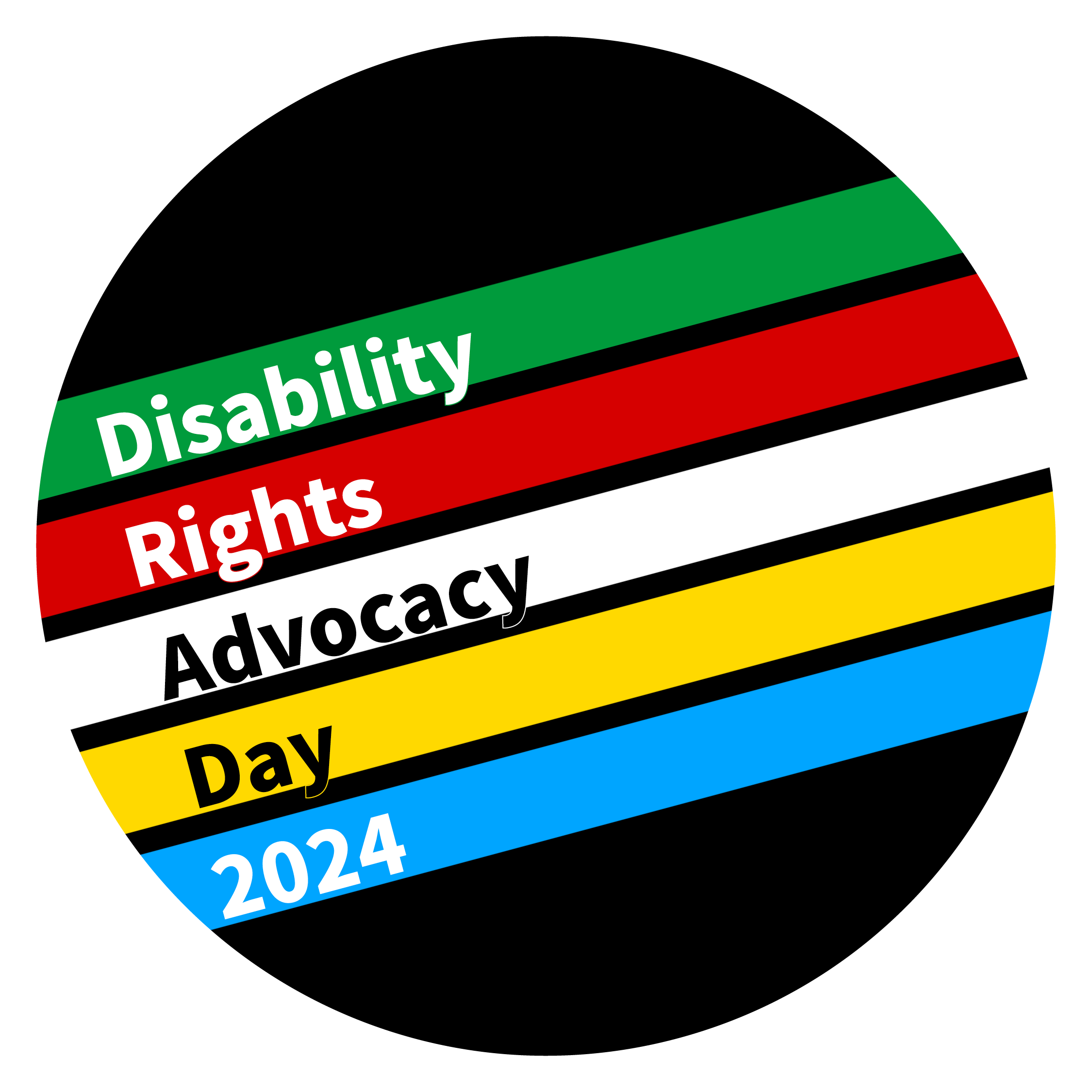 Disability rights advocacy day 2024 logo