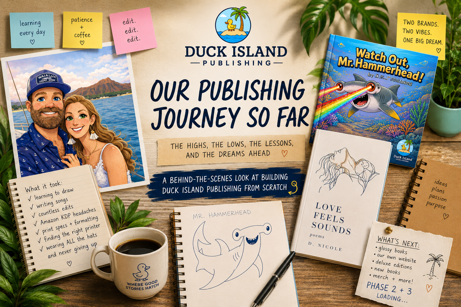 Phase One of Duck Island Publishing 🦆🏝️