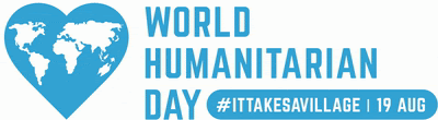 A gif of the world humanitarian day 