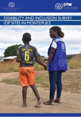 Cover page of the report. Photo woman holding a hand of a boy