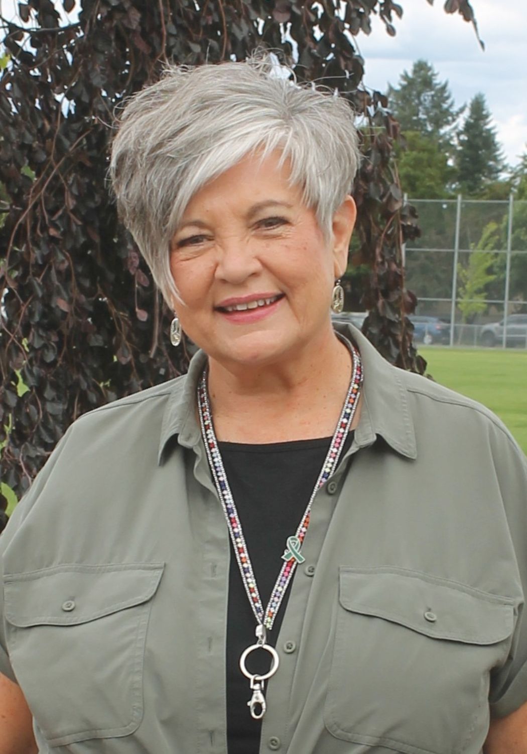 Photo of Lori Beaty, On Track Academy paraeducator and PLUS Coordinator, honored as 2025 Regional Classified School Employee of the Year.