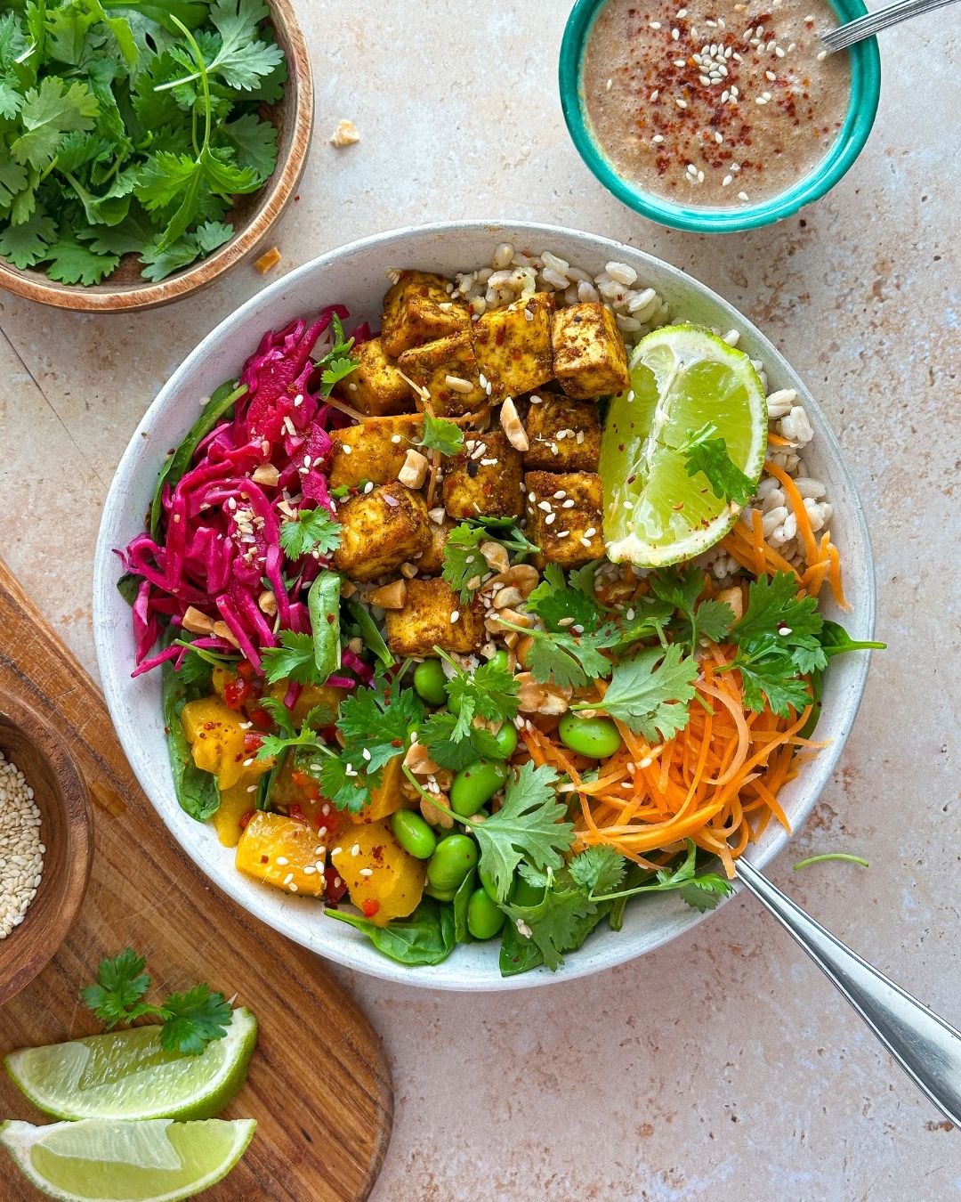 tofu buddha bowl