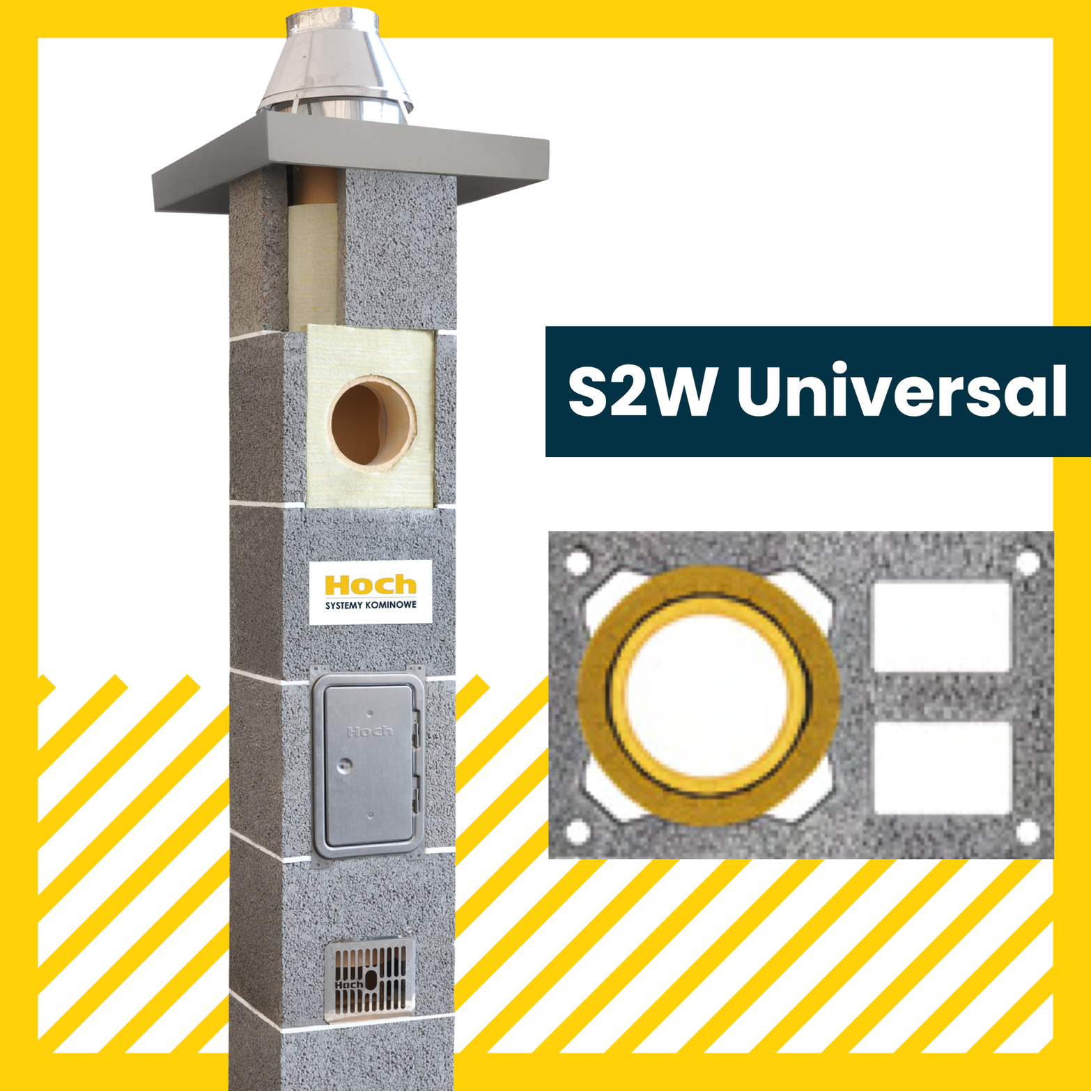 Hoch S2W Universal Dūmvads (Keramiskais)