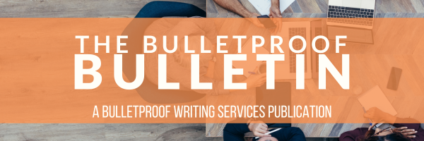 BulletProof Writing Services graphic titled 
