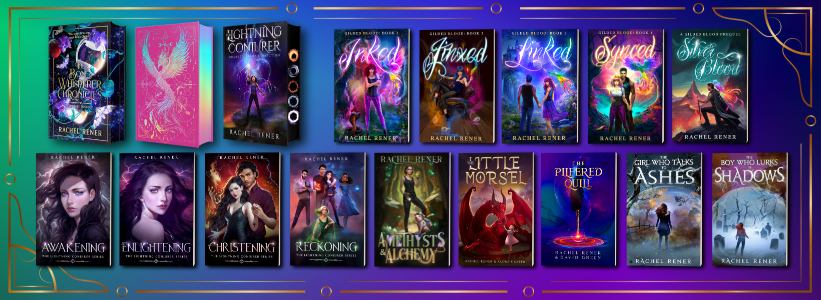All Rachel Rener books and special editions. Click to shop!