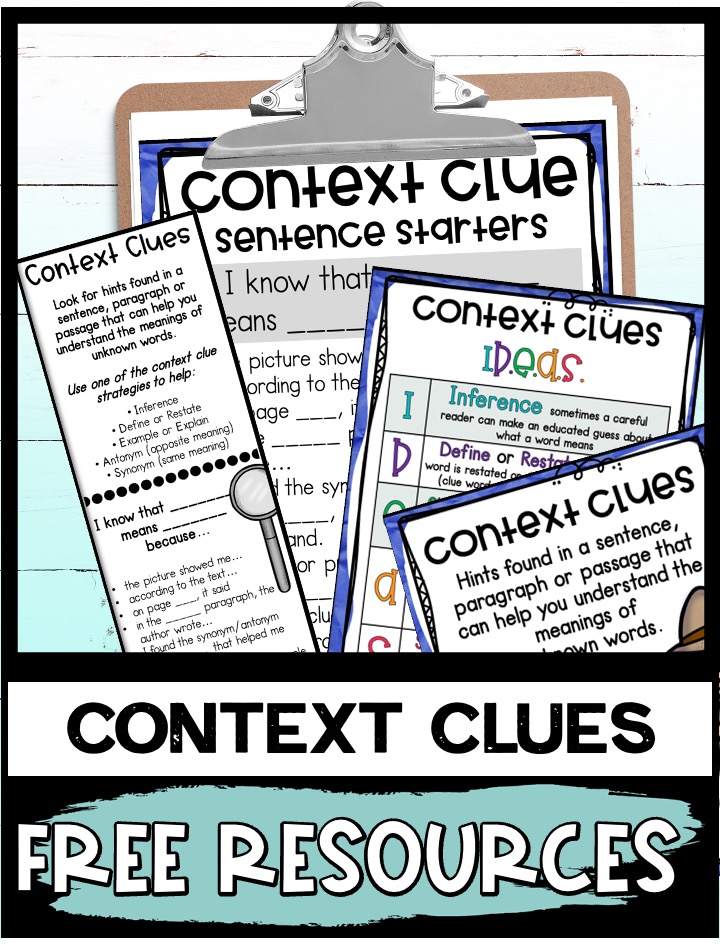 Free Context Clues Posters