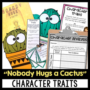 Nobody Hugs a Cactus reading comprehension unit