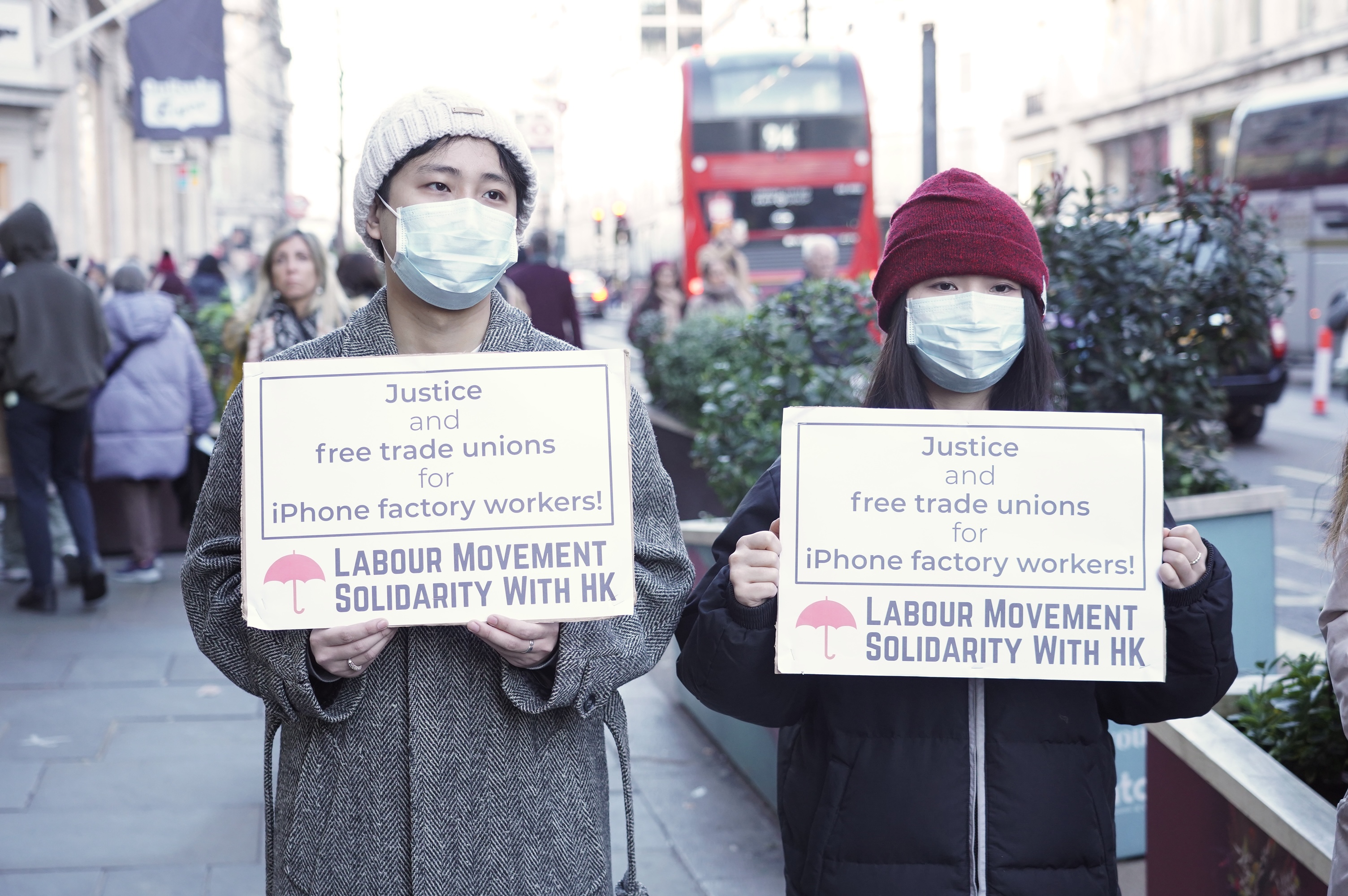 Workers’ rights from China to UK: protest Apple!