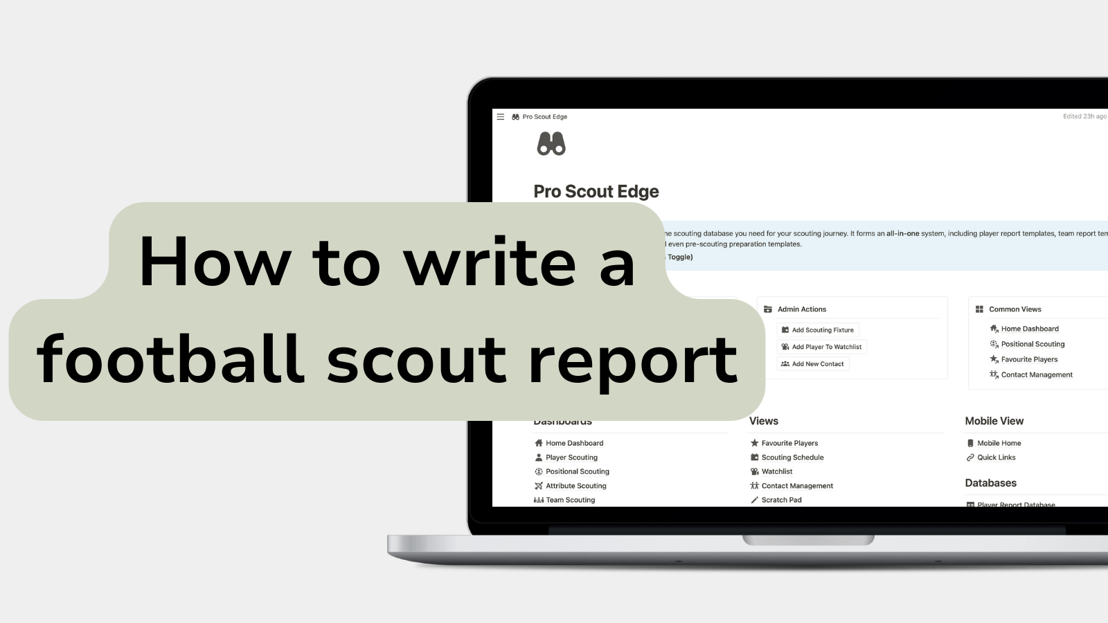 How to write a football scout report