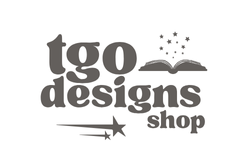 TGO Designs Logo, coffee cup with hearts and steam, purple and dark teal colors