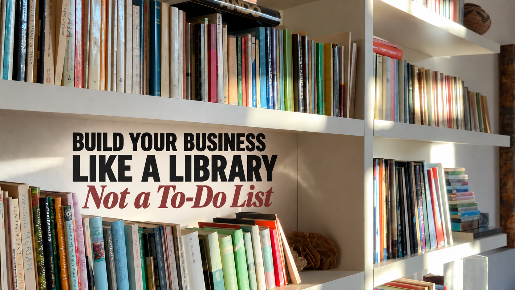 Build Your Business Like a Library, Not a To-Do List