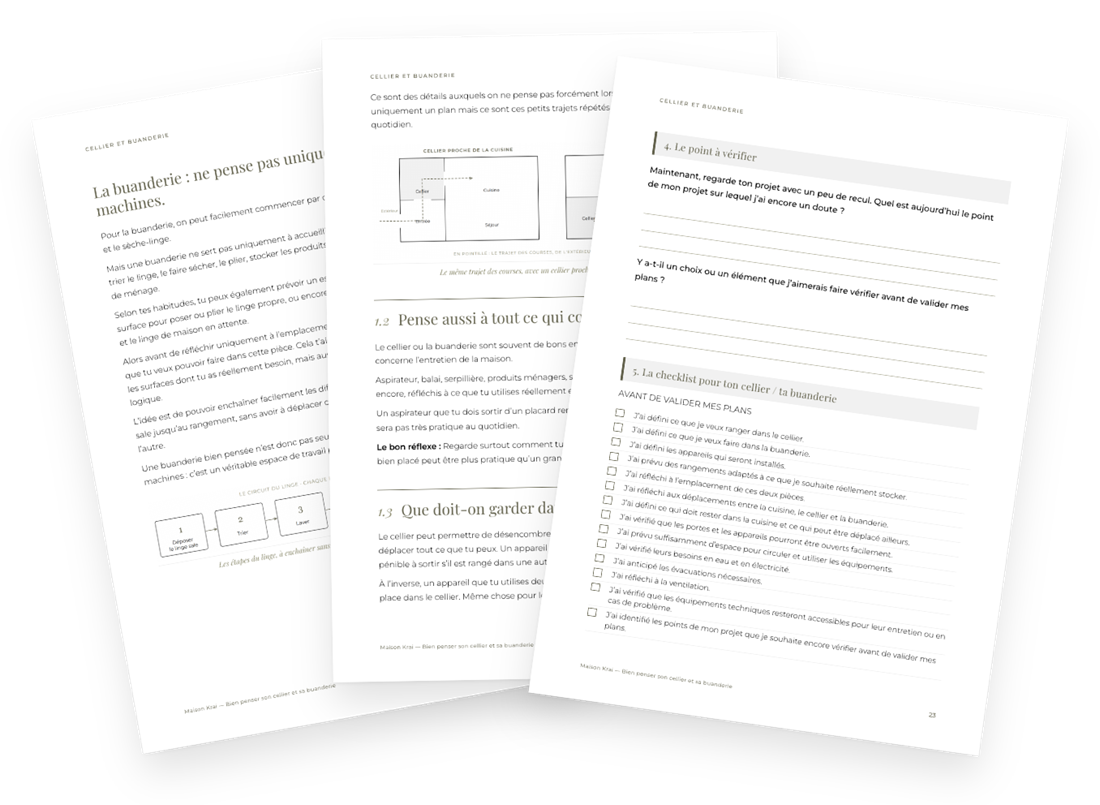 Pages intérieures : Anticipe les contraintes pour créer un espace pratique