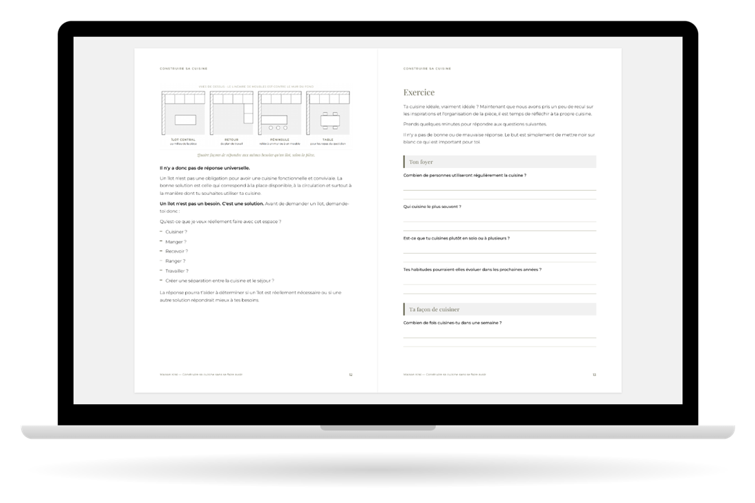 Pages intérieures : Penser sa cuisine avant même de construire