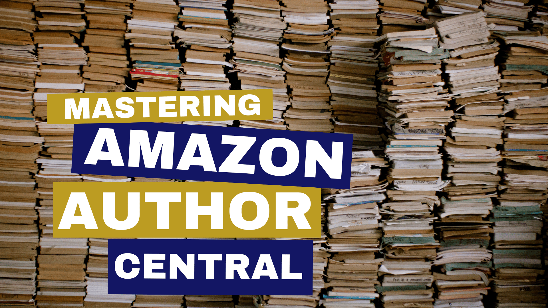 Mastering Amazon Author Central