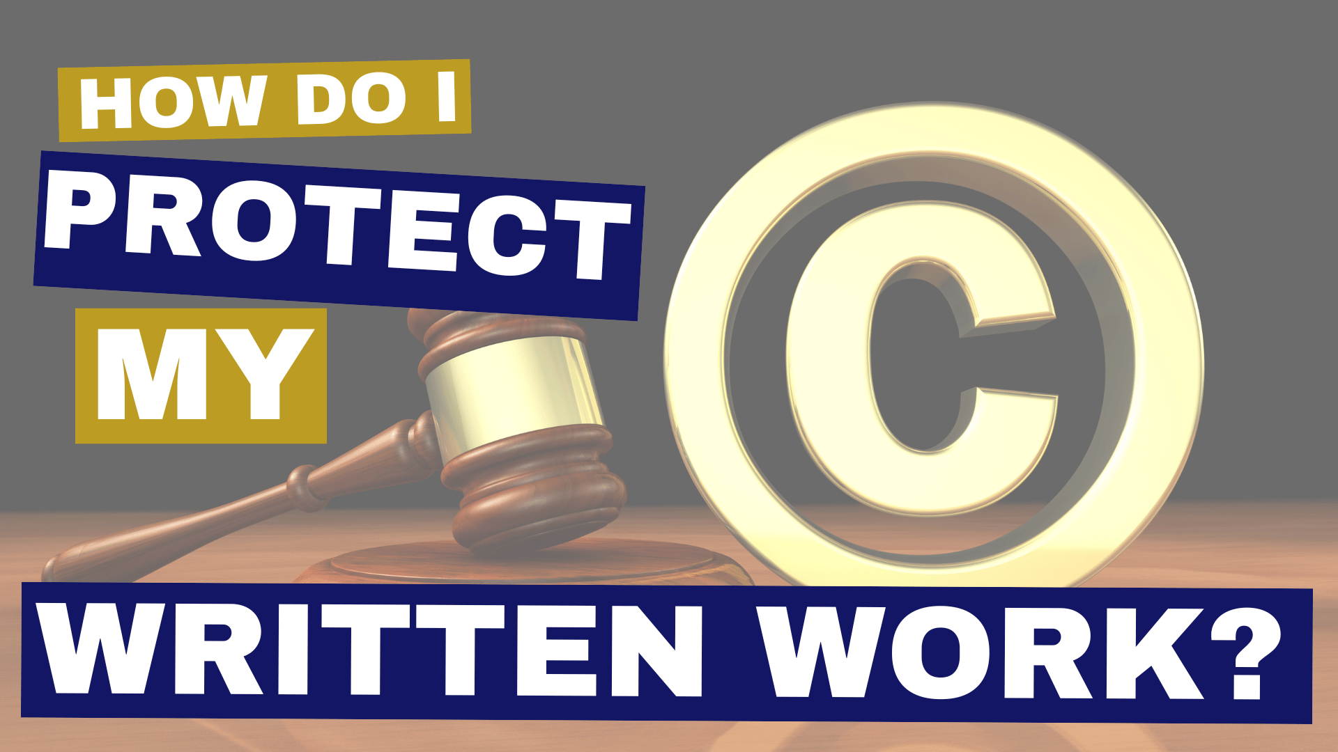 Do writers need to copyright their work?