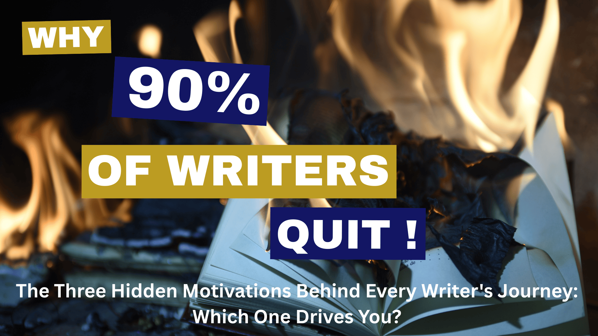 The Three Hidden Motivations Behind Every Writer's Journey: Which One Drives You?