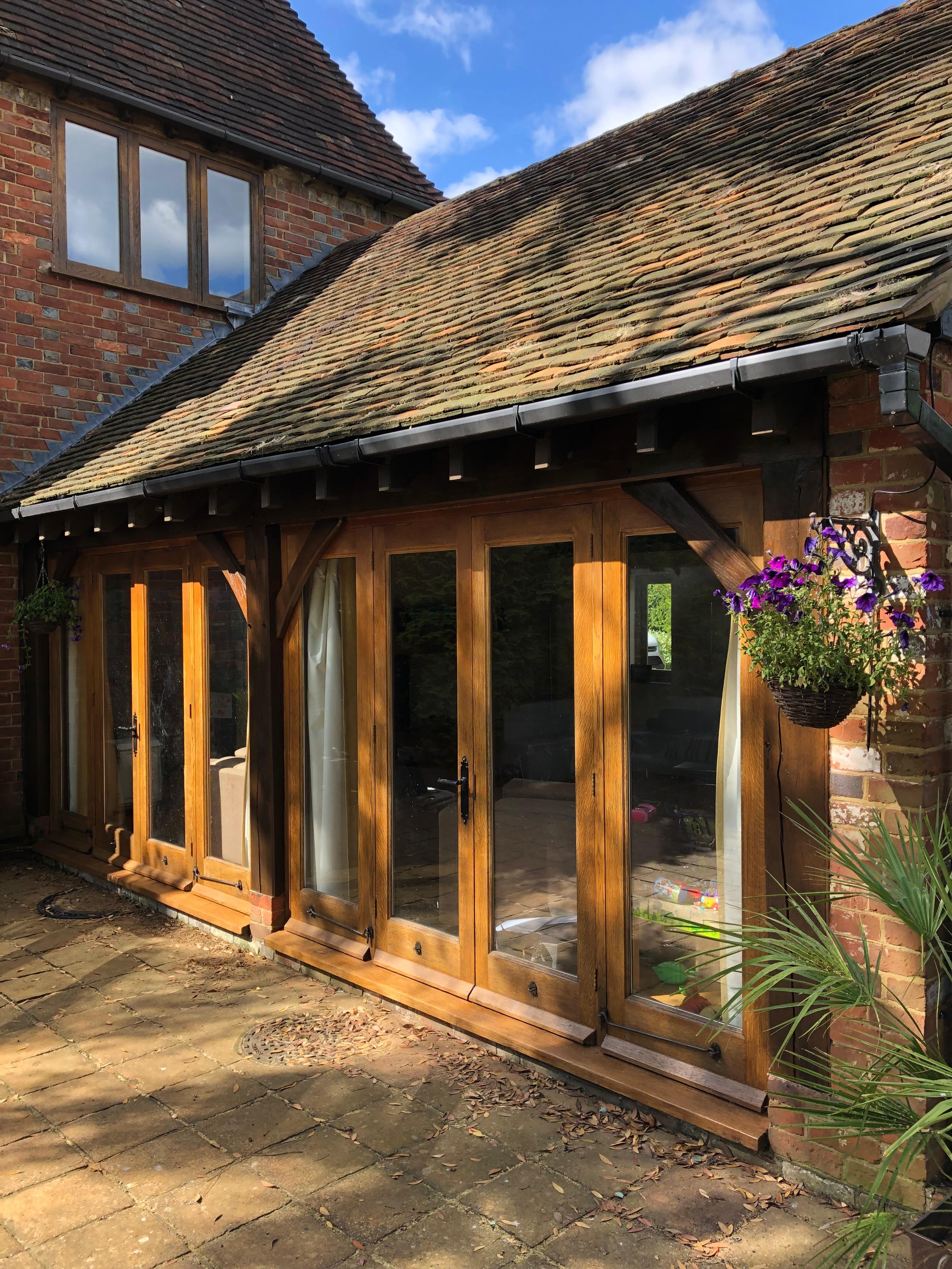 Blue custom built bookshelf