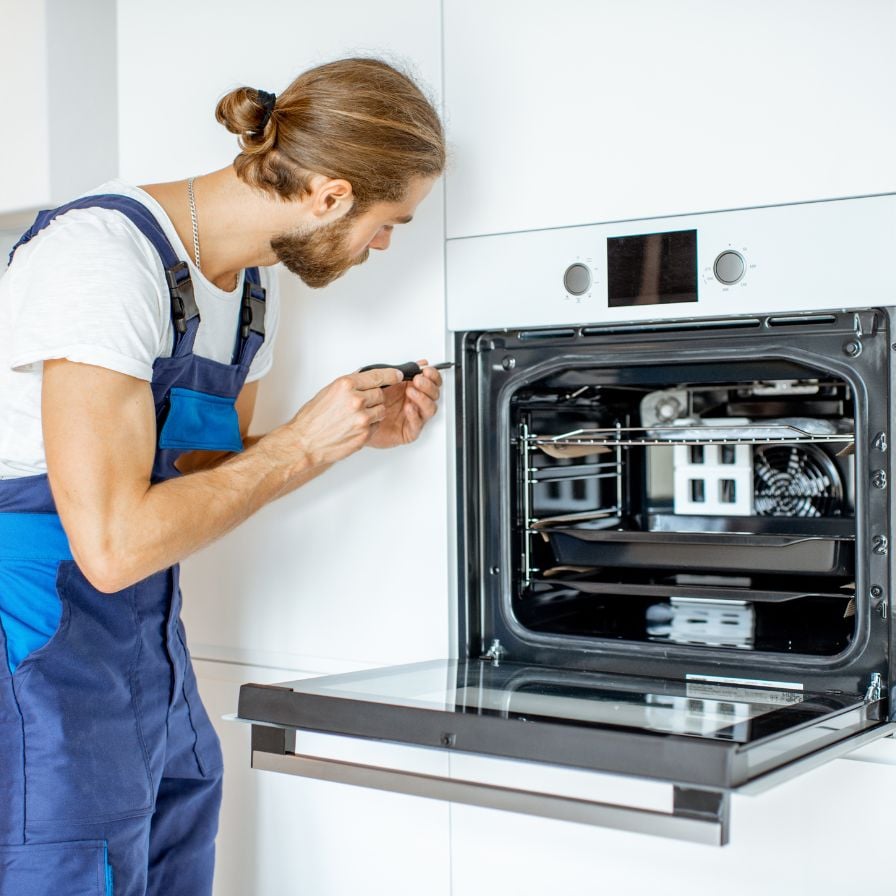 Blue custom built bookshelf