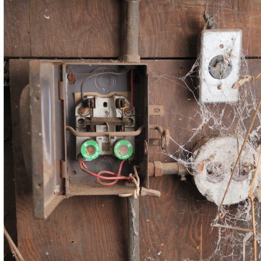 Dark grey serica super matt finger pull door wardrobe and desk