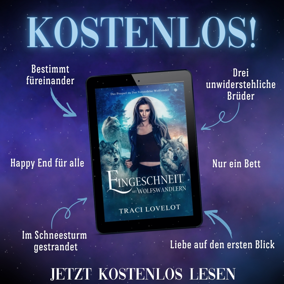 Kostenlos! Promobild zu Eingeschneit mit Wolfswandlern.