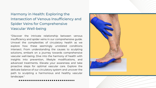 Harmony in Health: Exploring the Intersection of Venous Insufficiency and Spider Veins for Comprehensive Vascular Well-being