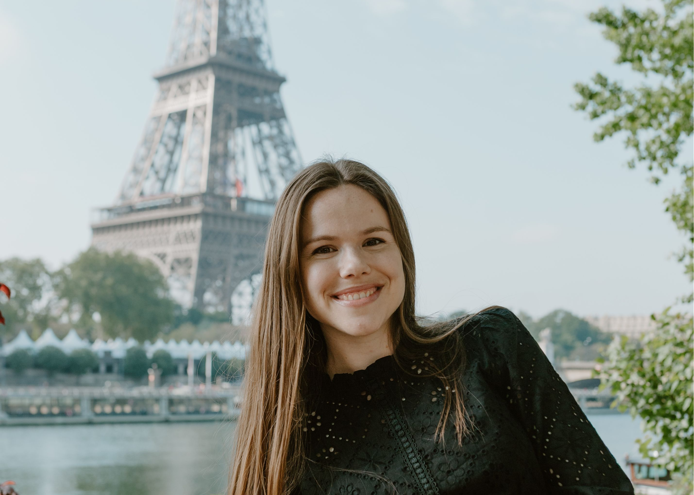 The Paris Writer, with a graphic of the Eiffel Tower being used as a pen