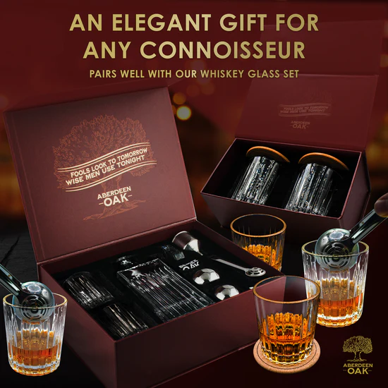 Aberdeen Oak Travel Bartender Kit - A Complete Set with Travel Bag