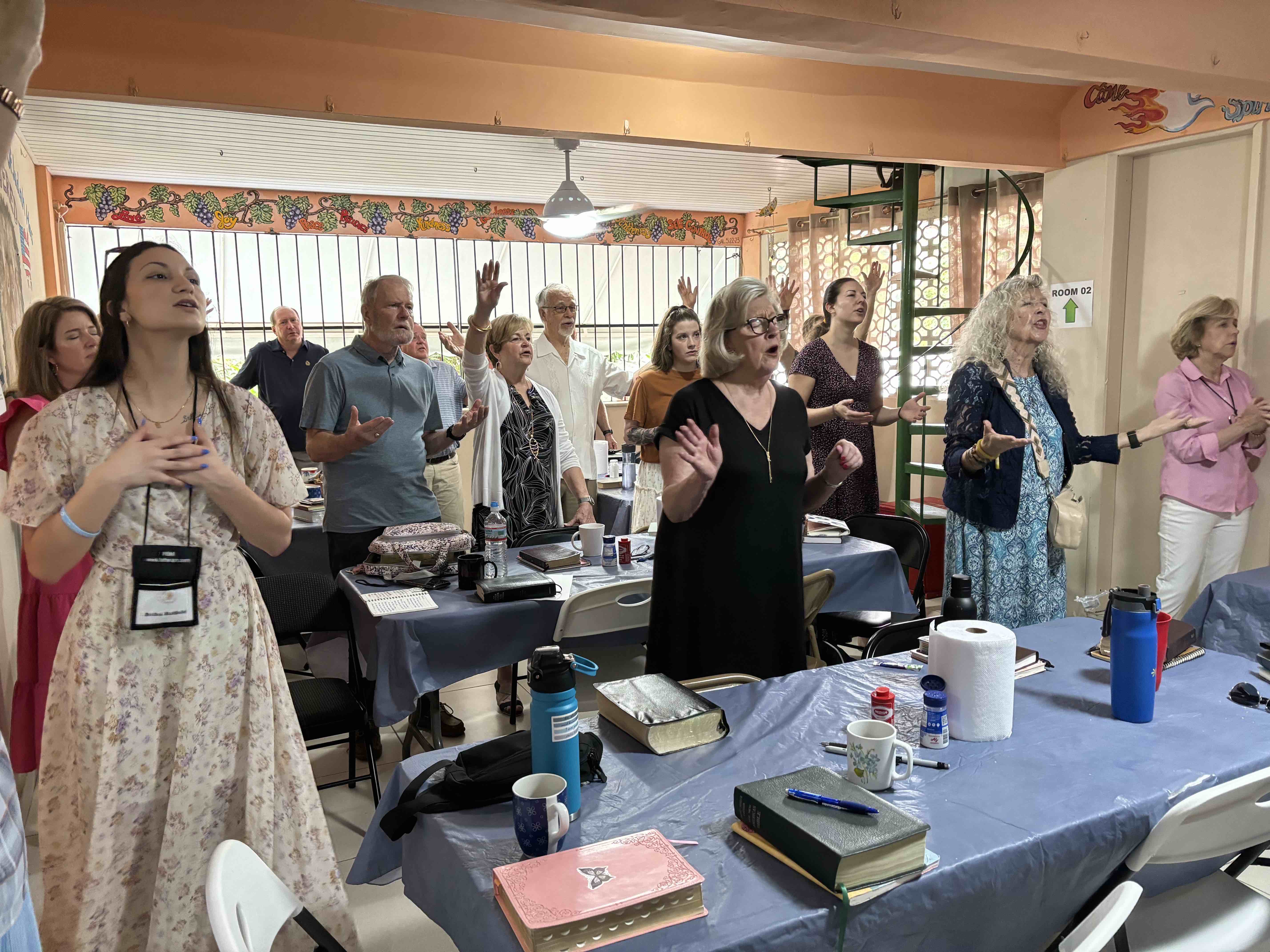 Worship in the mission Brazil