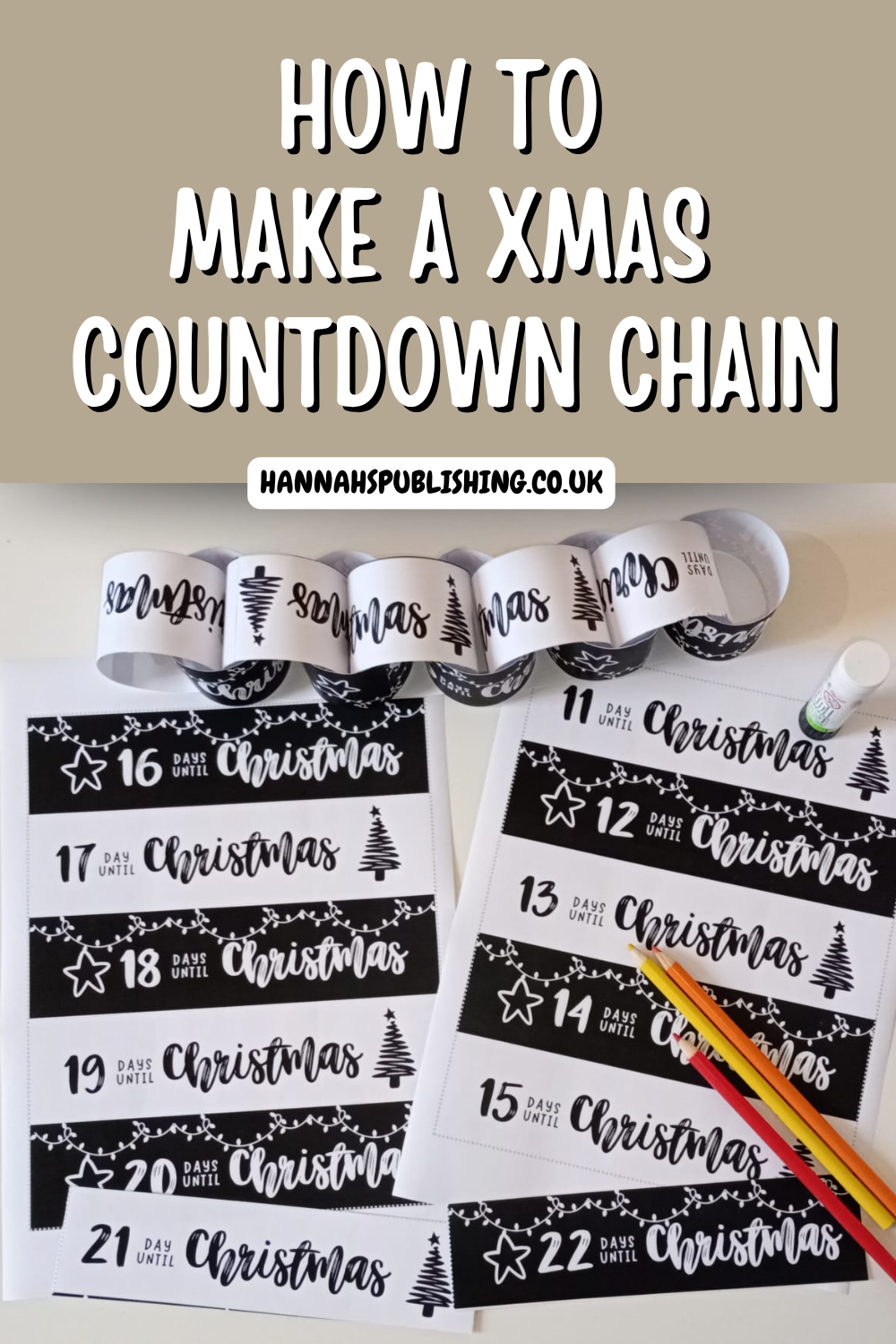How to Make a Christmas Countdown Chain